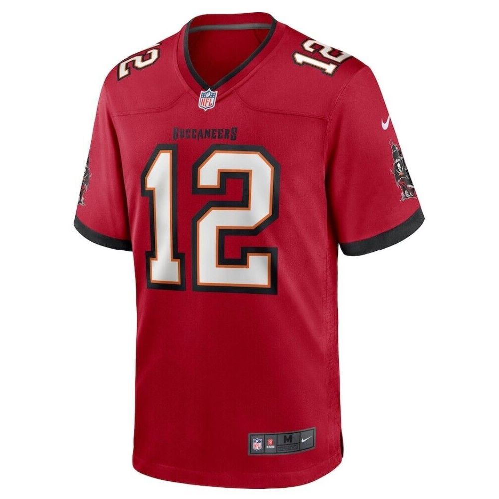 Tom Brady Tampa Bay Buccaneers Nike Game Jersey Red Mens Size 3XL Brand New - Picture 2 of 6